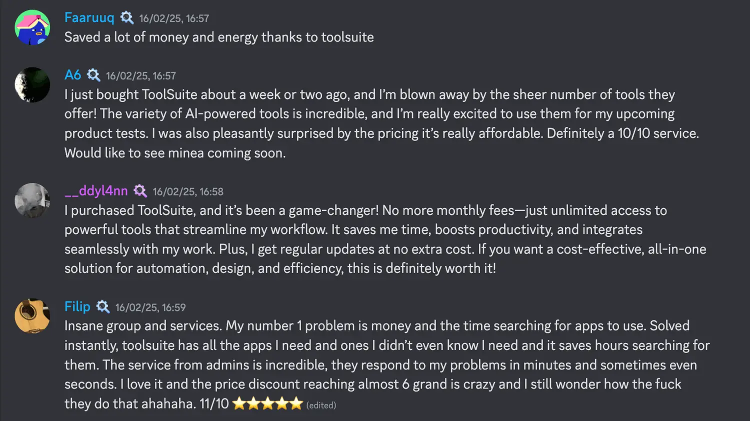 Discord testimonial 7